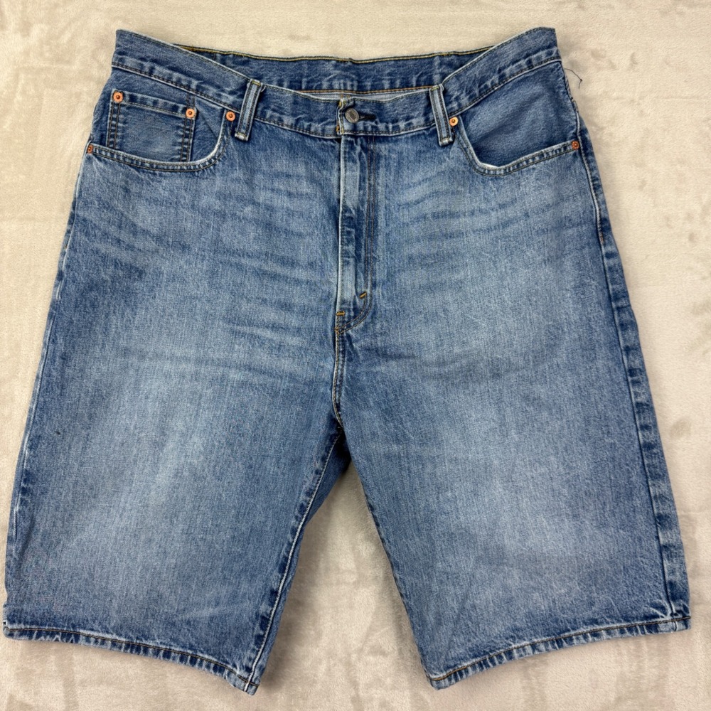 Levis 569 Denim Shorts Mens 40 Blue Baggy Skater Relaxed Fit Casual Jean Summer
